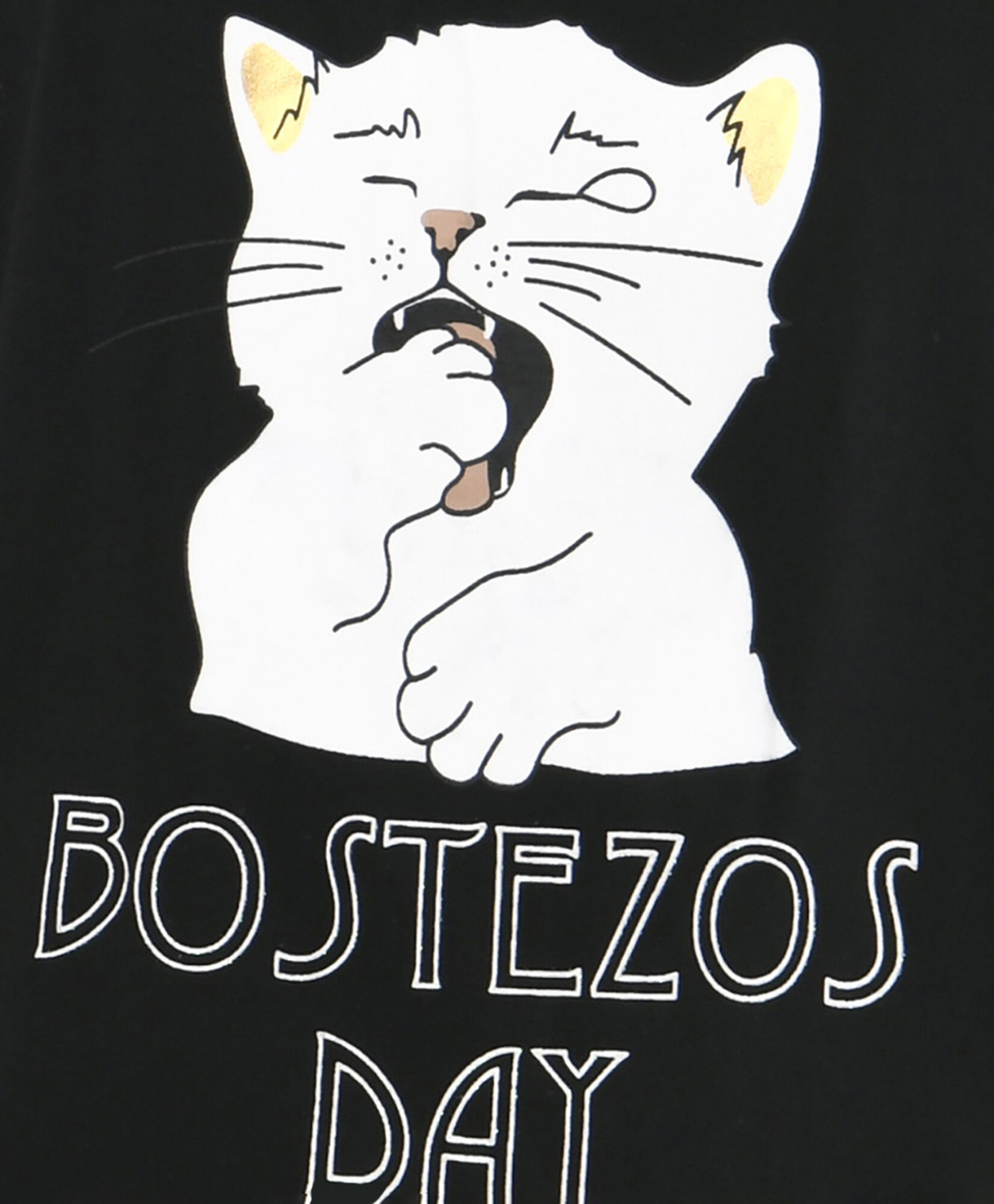 Pijama mujer gato bostezando short Pijama mujer gato bostezando short