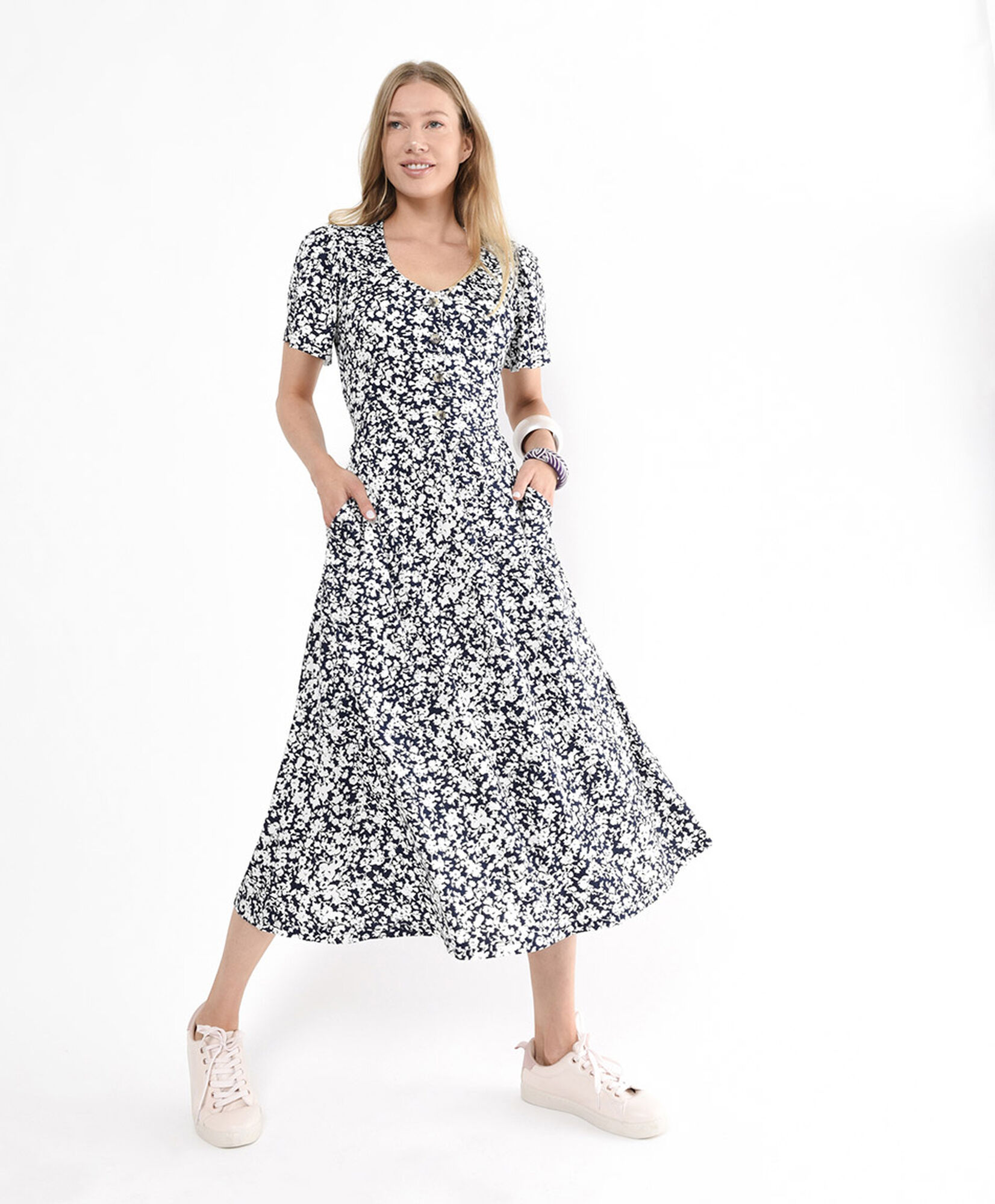 Vestido largo mujer floral lazo Vestido largo mujer floral lazo