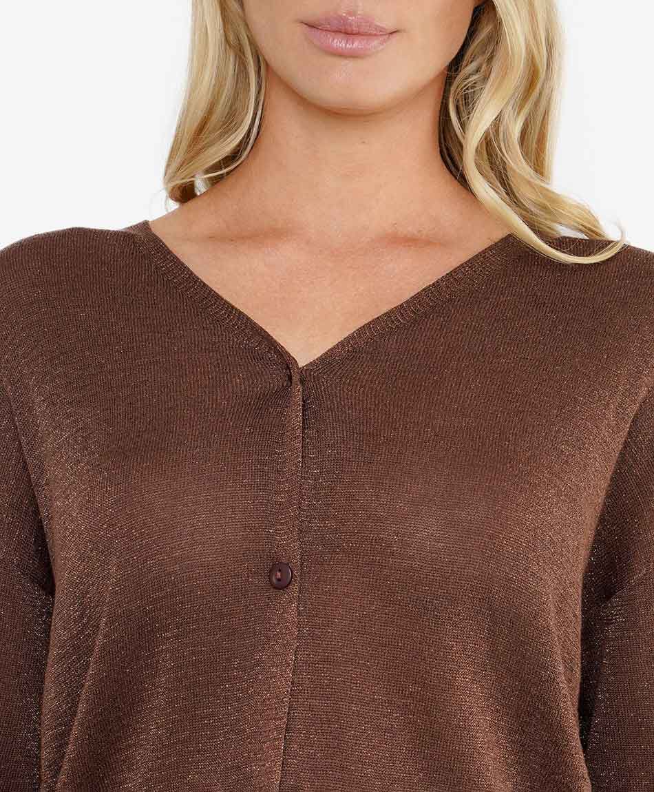 Cardigan mujer lurex