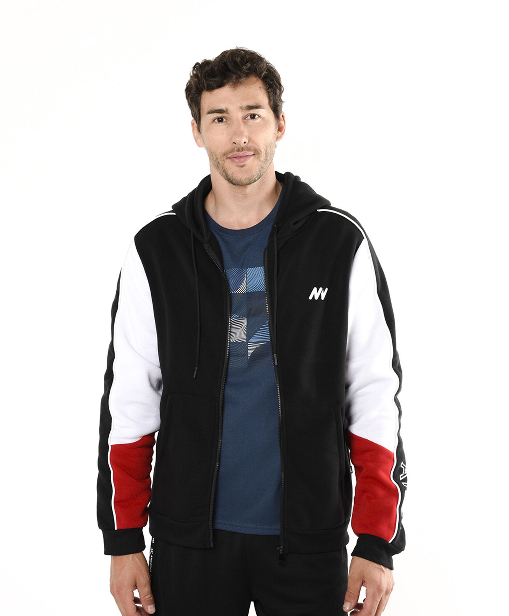 Polerón deportivo hombre tricolor Polerón deportivo hombre tricolor