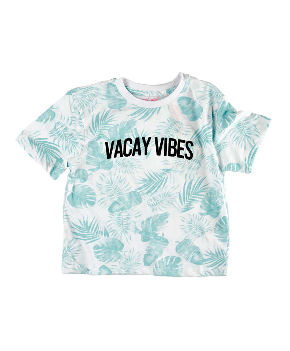 Polera manga corta cuello redondo