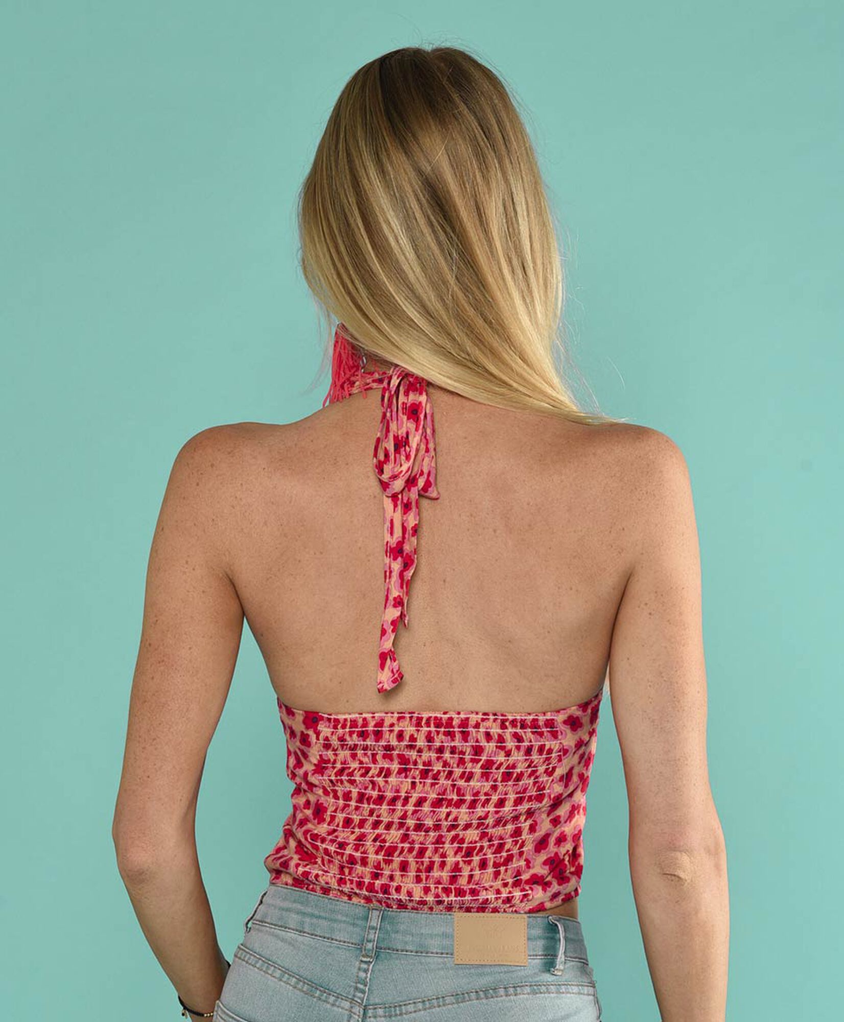 Top estampado halter Top estampado halter