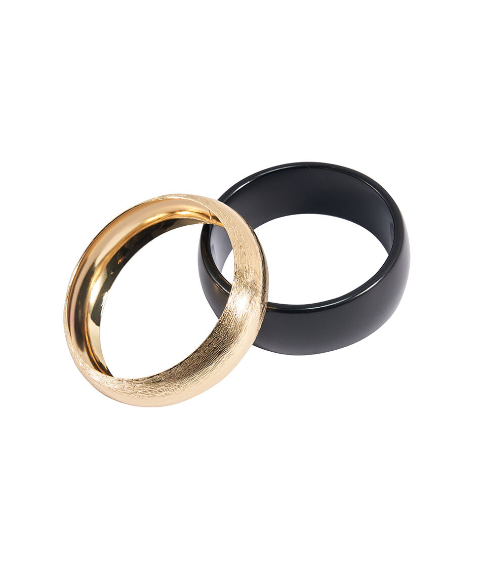 Pulsera mujer gold and black