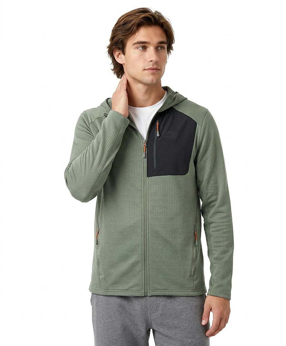 Polar deportivo hombre verde