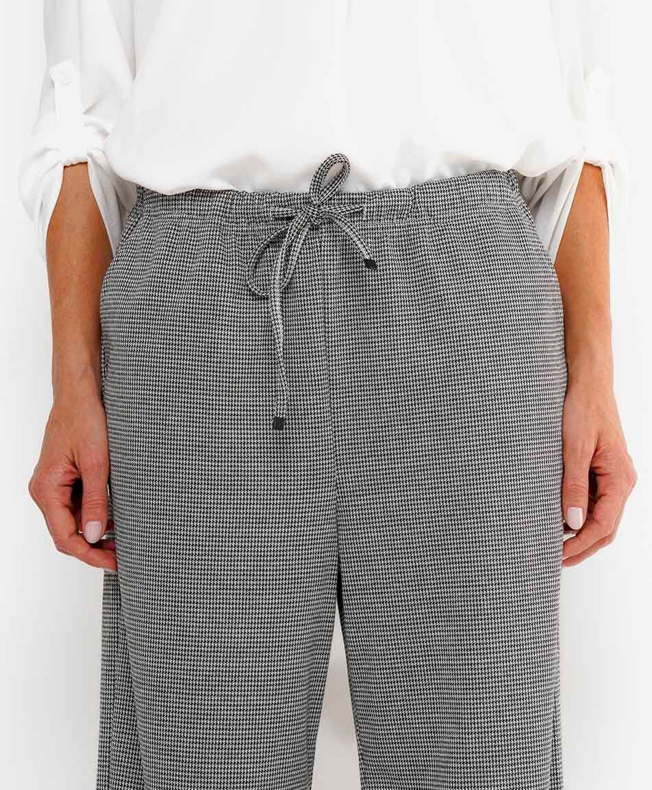Pantal&oacute;n mujer pied de poule jogger