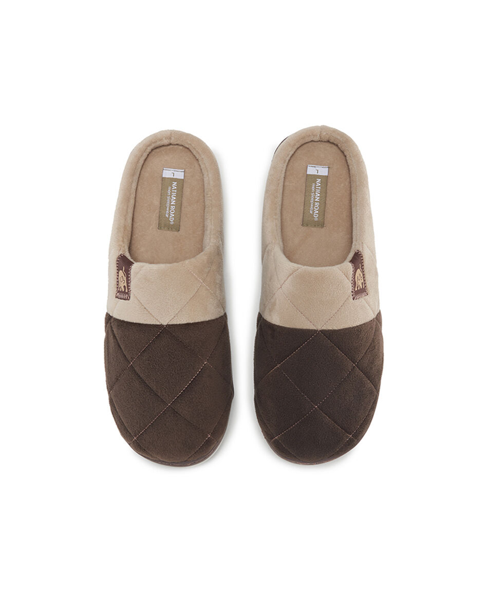 Pantuflas hombre rombos bicolor