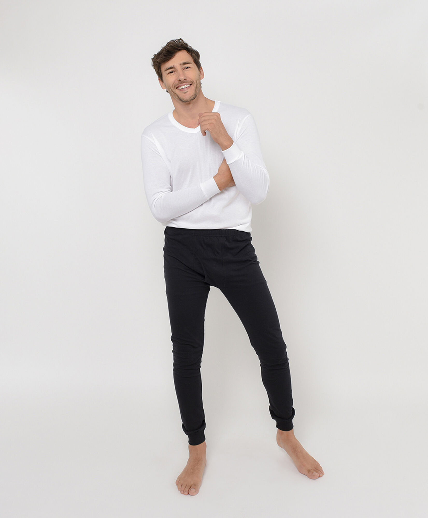 Calzoncillo largo hombre liso Calzoncillo largo hombre liso