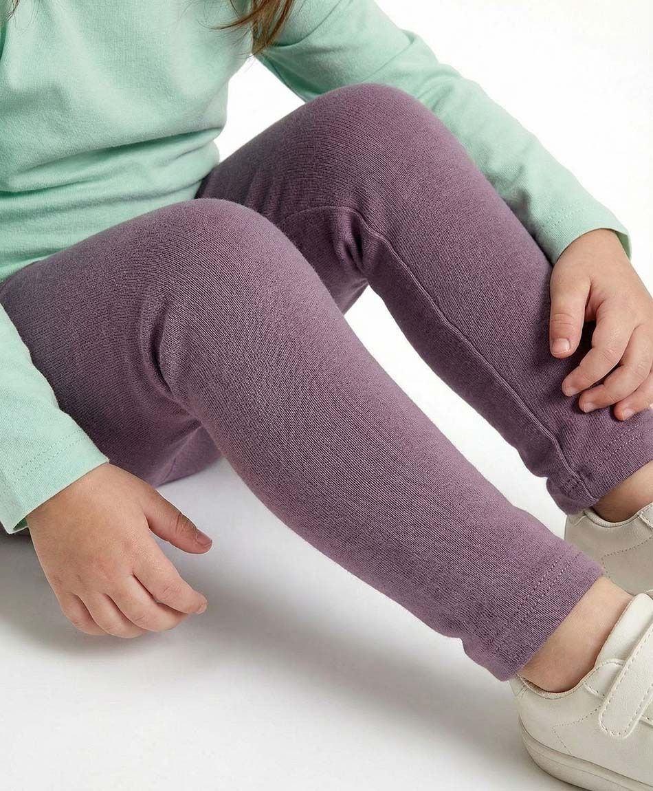 Leggins beb&eacute; forrada morada