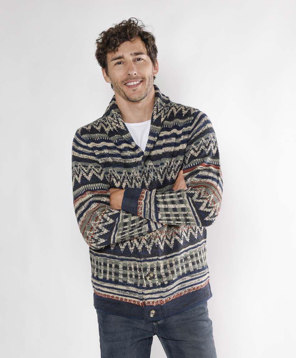 Sweater hombre zig zag