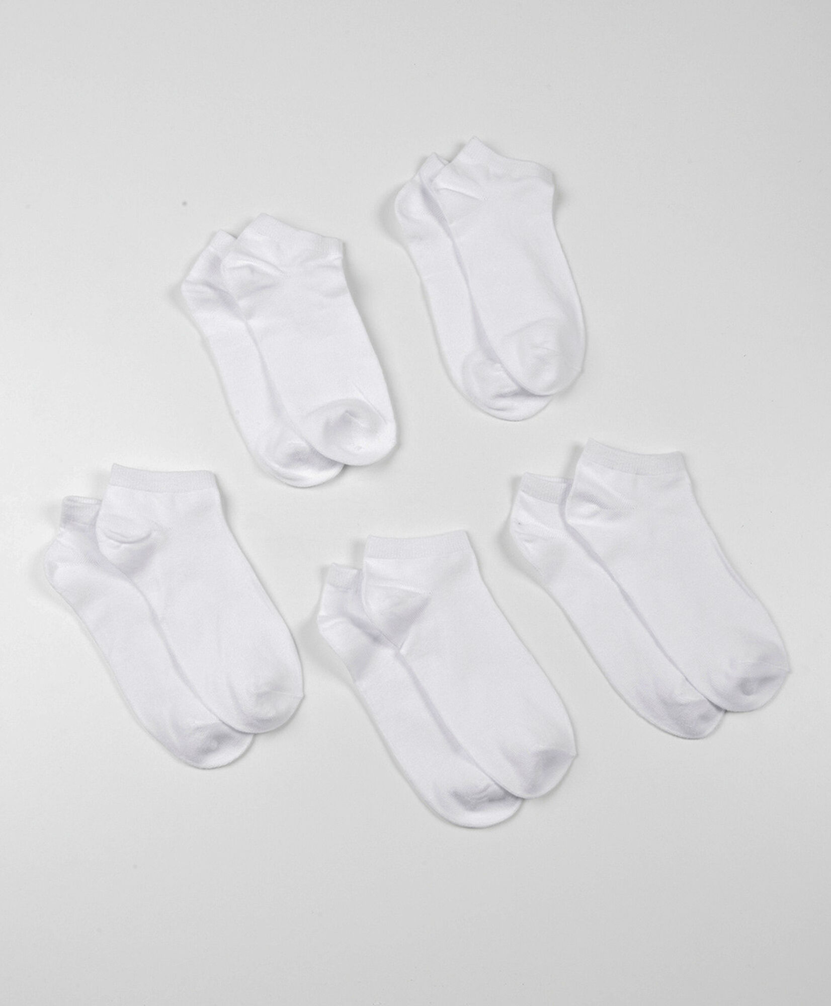 Pack 5 calcetines mujer blancos Pack 5 calcetines mujer blancos