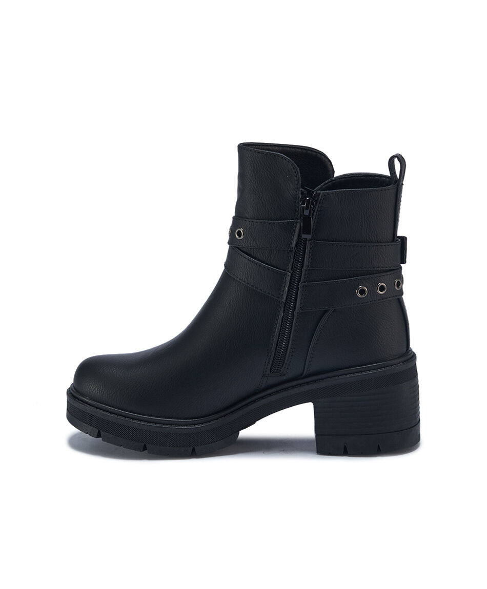 Bota mujer argolla correa