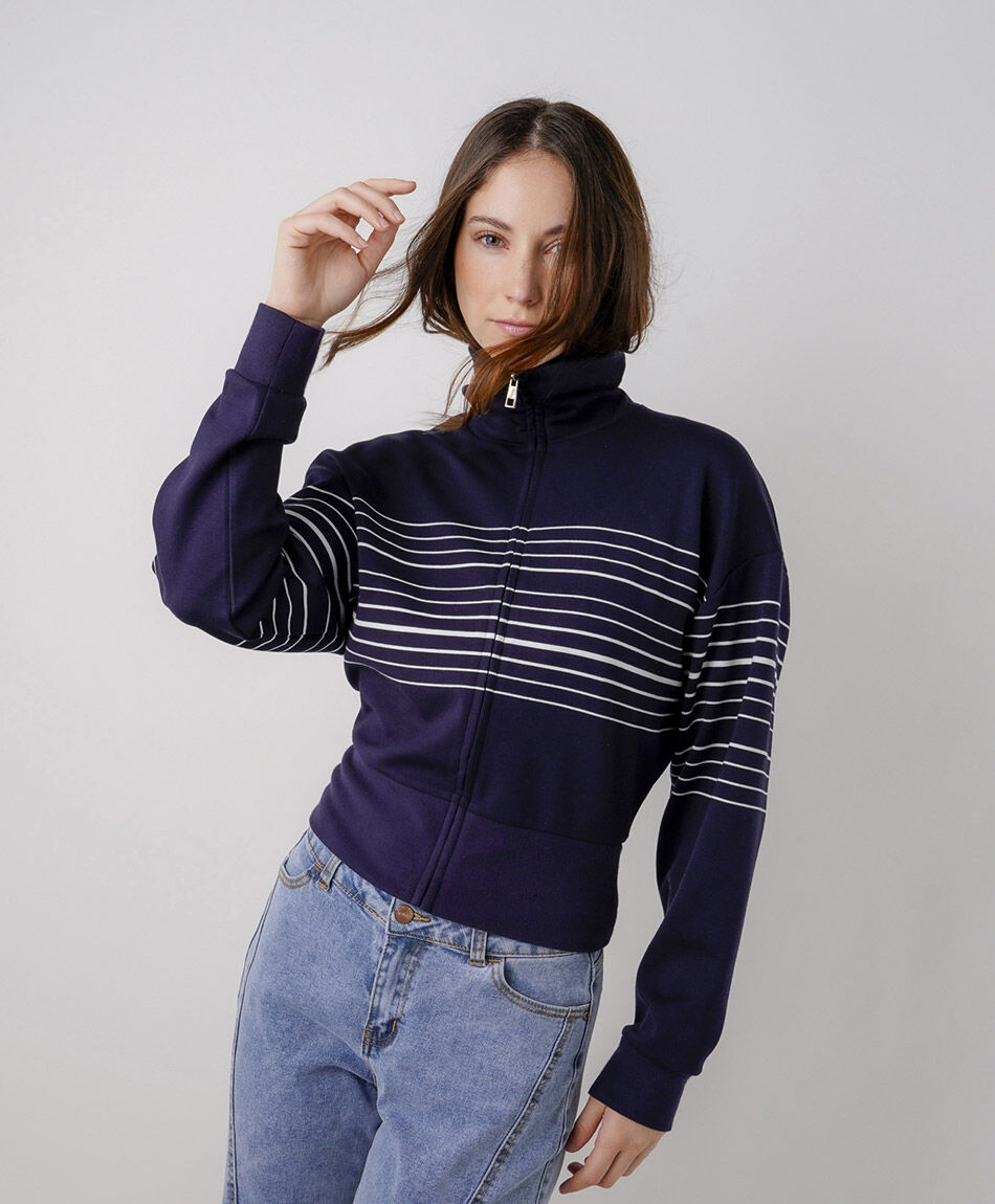 Chaqueta mujer l&iacute;neas crop