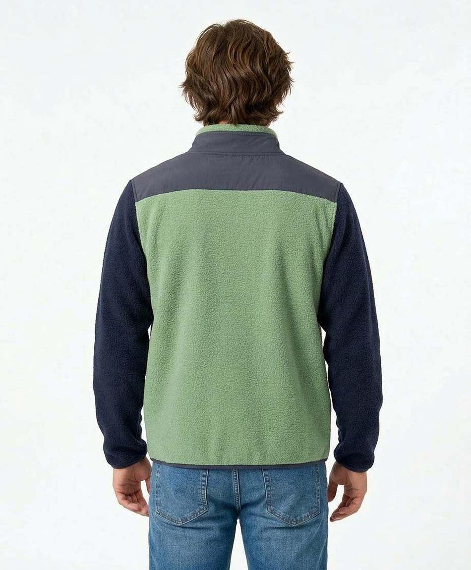 Chaqueta hombre polar bicolor