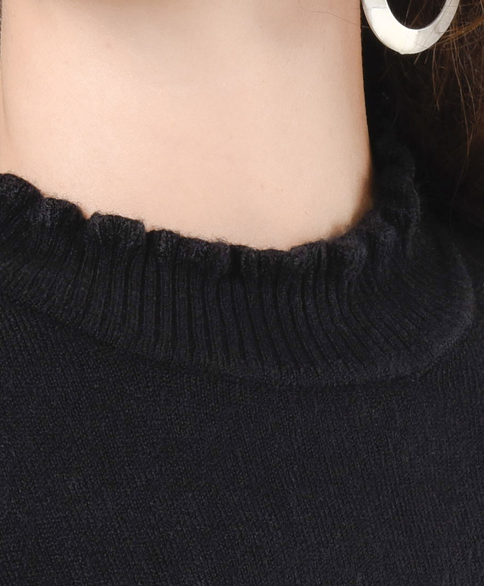 Sweater mujer mangas abiertas negro Sweater mujer mangas abiertas negro