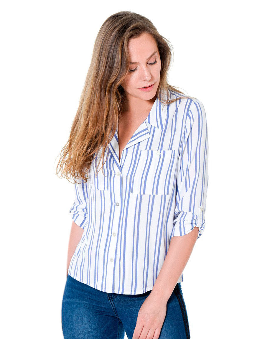 Blusa camisera listada