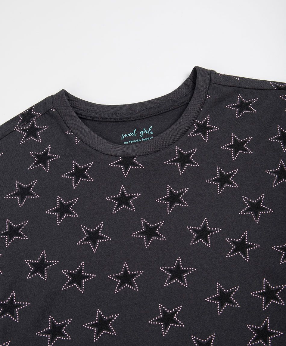 Polera ni&ntilde;a estrellas