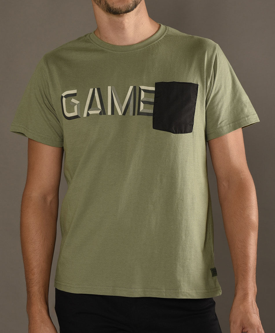 Polera manga corta cuello redondo