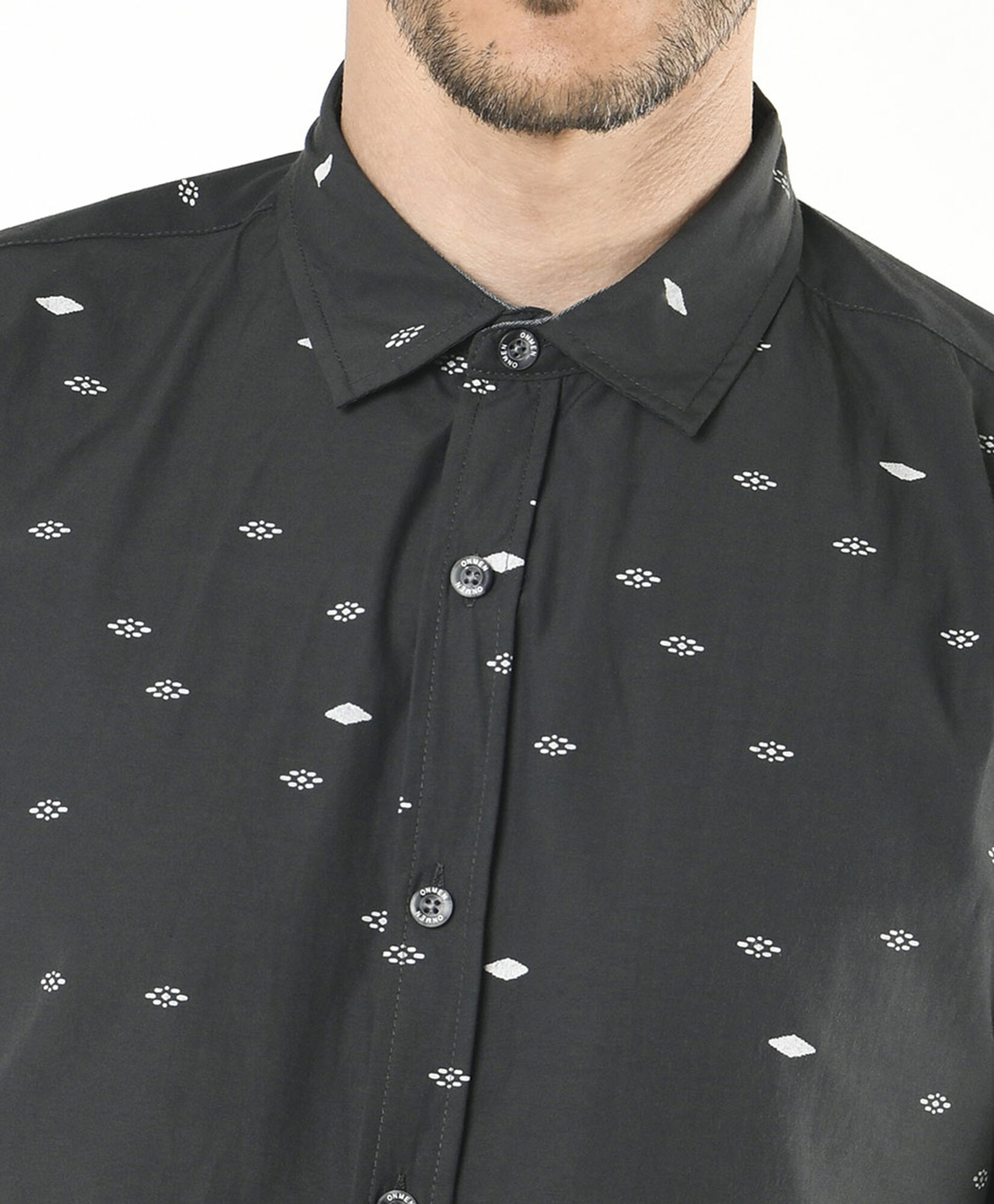 Camisa hombre estampado blanco Camisa hombre estampado blanco
