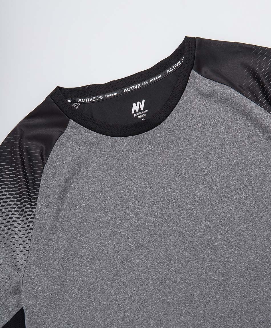 Polera deportiva hombre melange degrad&eacute;
