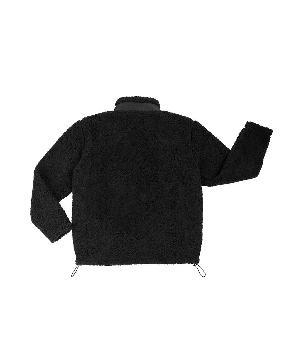 Poler&oacute;n ni&ntilde;o sherpas black