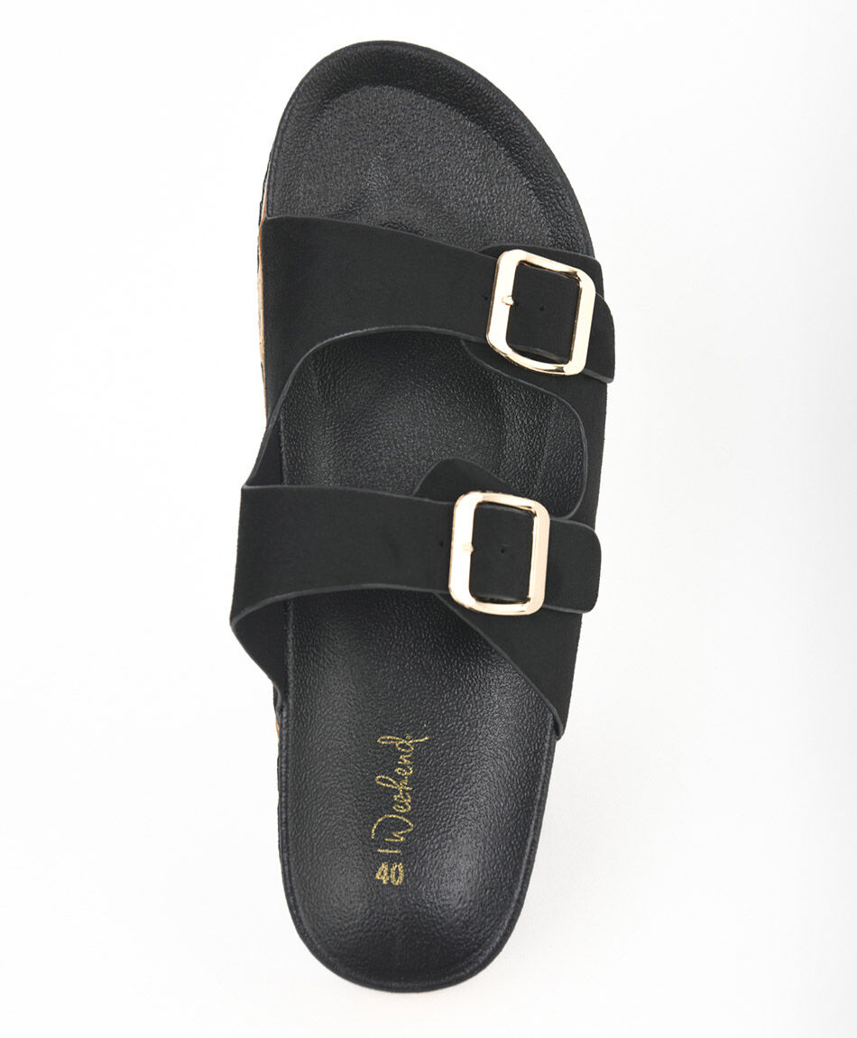 Sandalia mujer hebillas