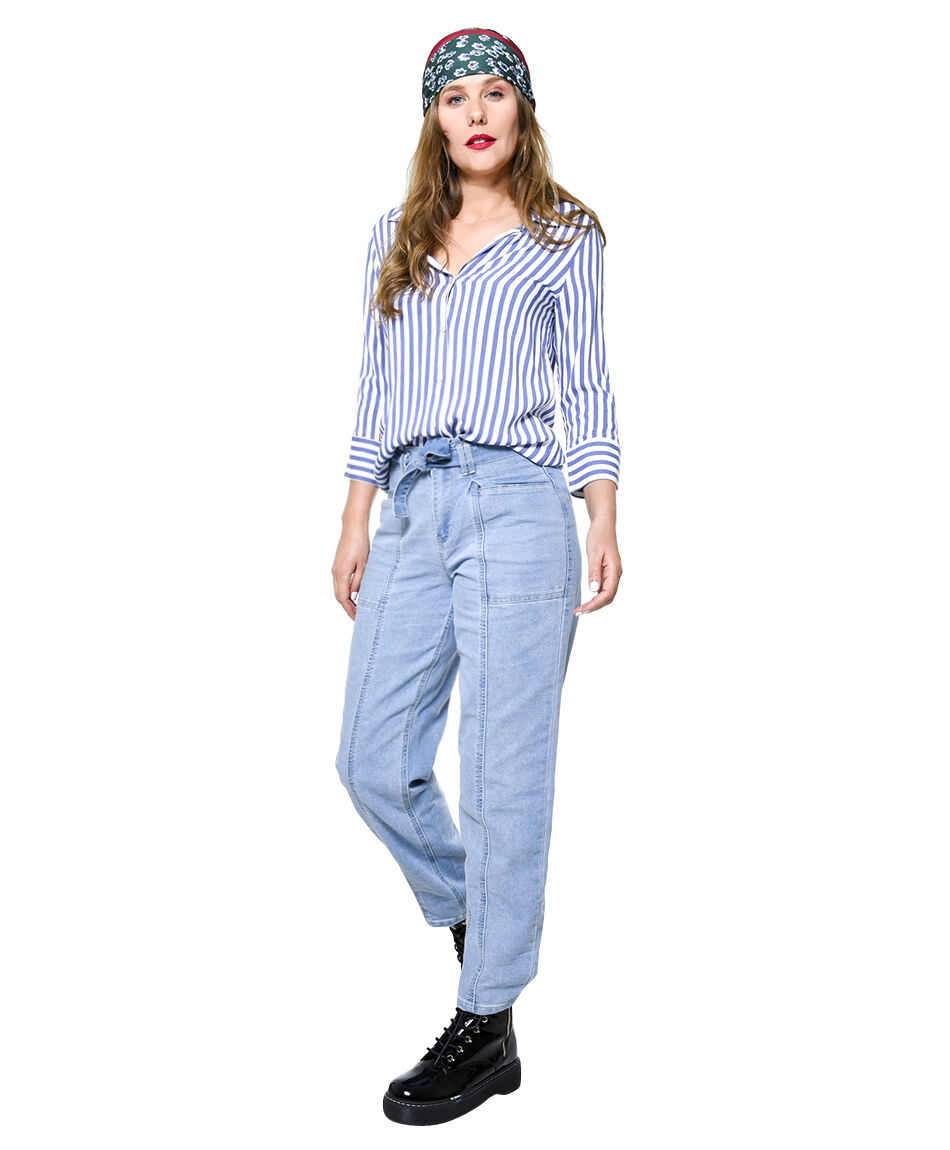 Jeans loose cinturon