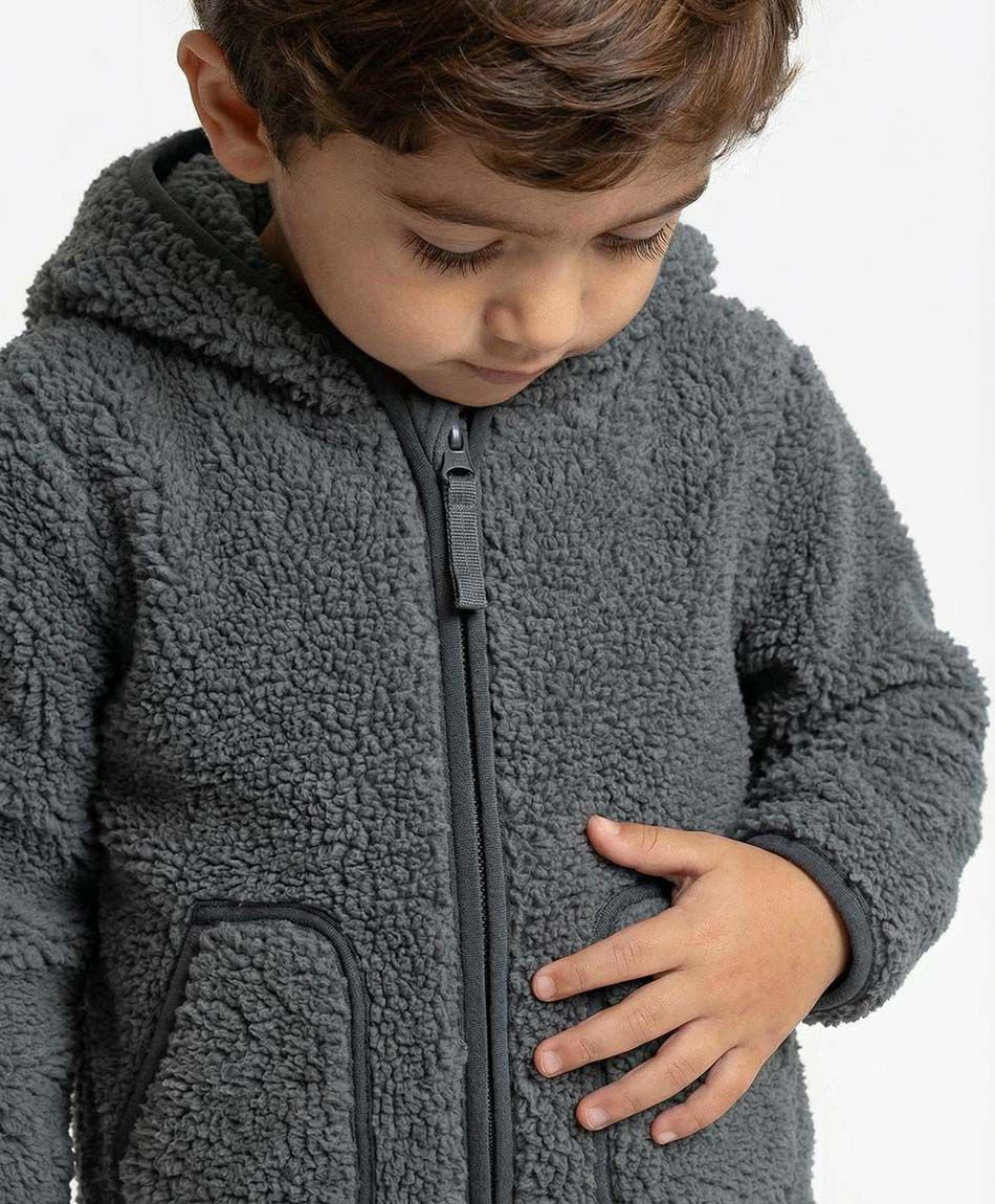 Poler&oacute;n beb&eacute; sherpas grey