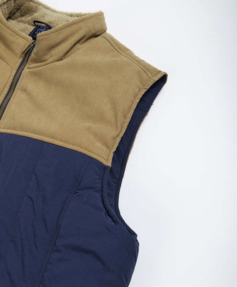 Parka hombre sin mangas bicolor