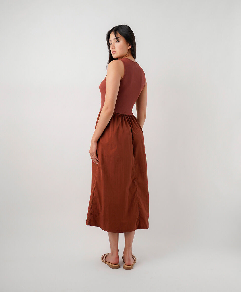Vestido mujer maxi liso