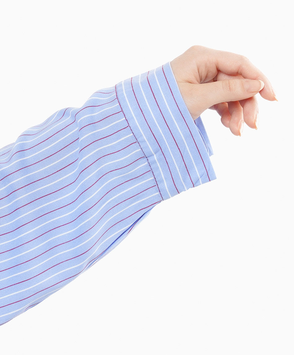 Blusa mujer l&iacute;neas blue