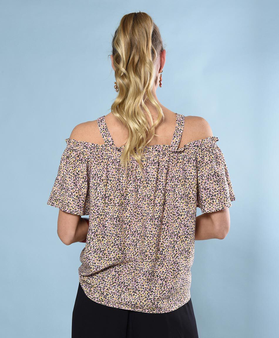 Blusa oversize manga corta