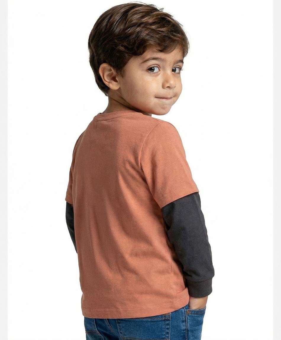 Polera beb&eacute; estampado dinocool