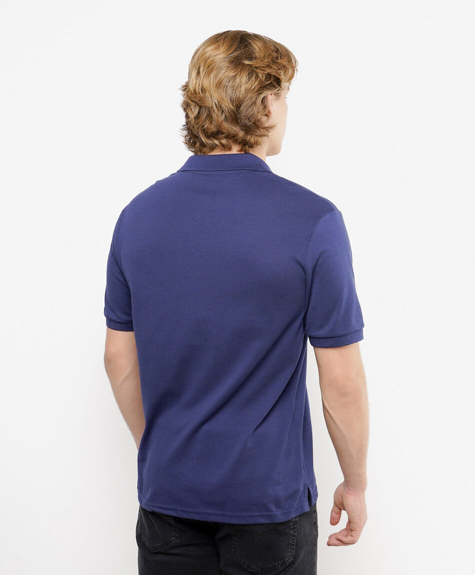 Polera hombre lisa cuello piqu&eacute;