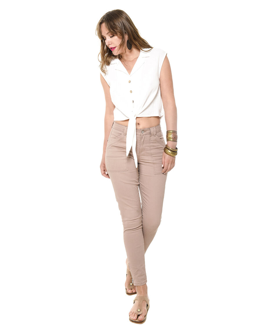 Jeans cargo color