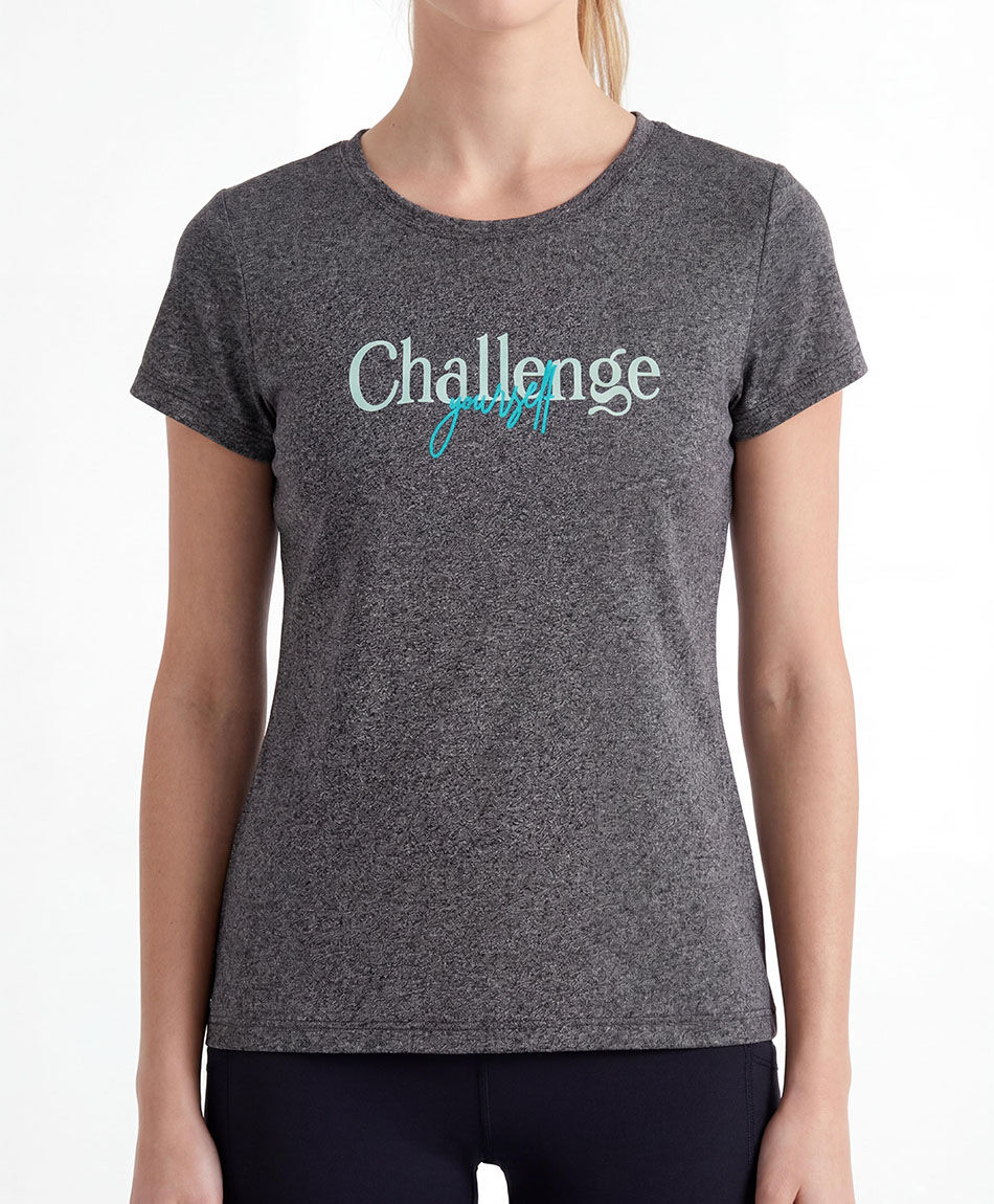 Polera deportiva mujer melange