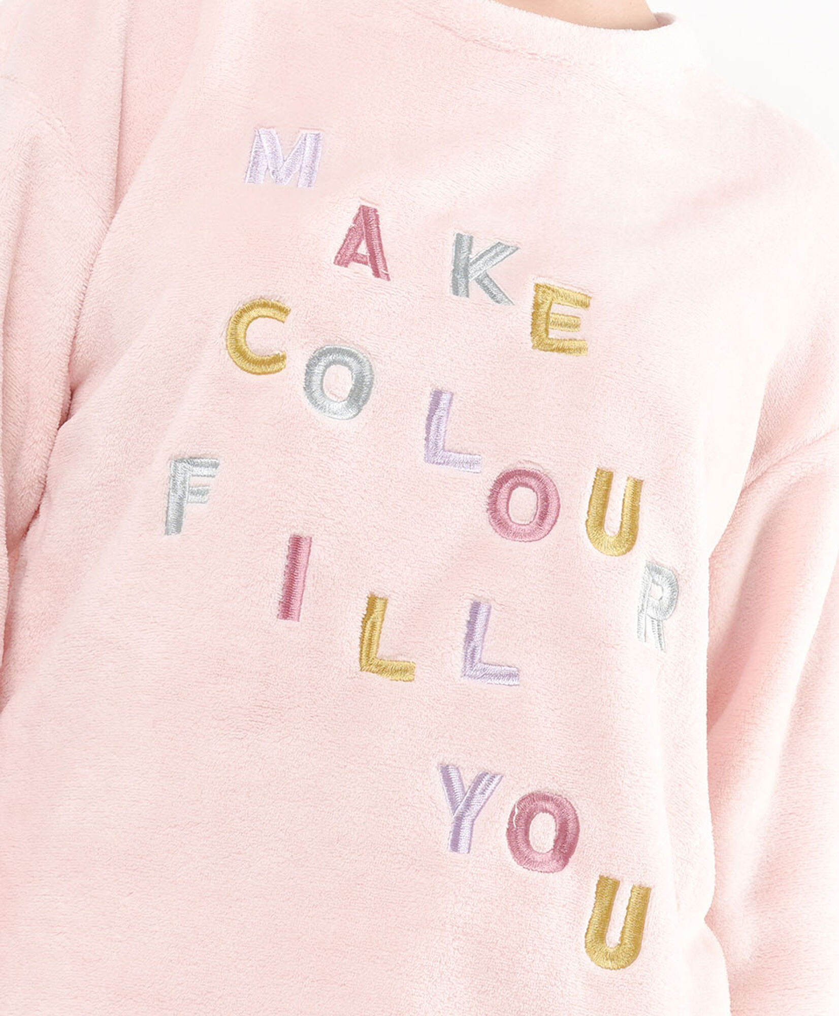 Pijama mujer polar letras y print Pijama mujer polar letras y print
