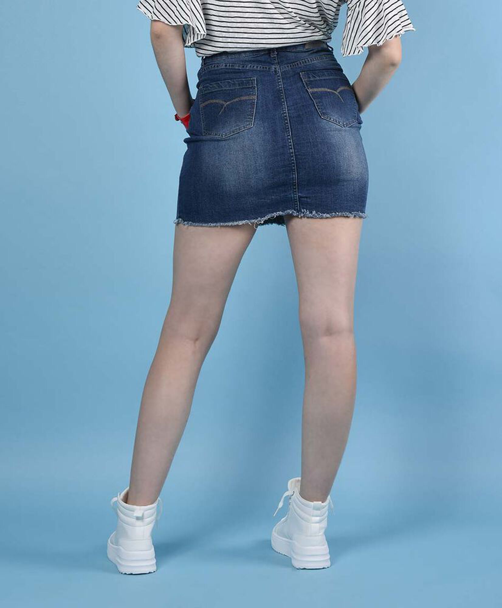Mini falda denim botones Mini falda denim botones