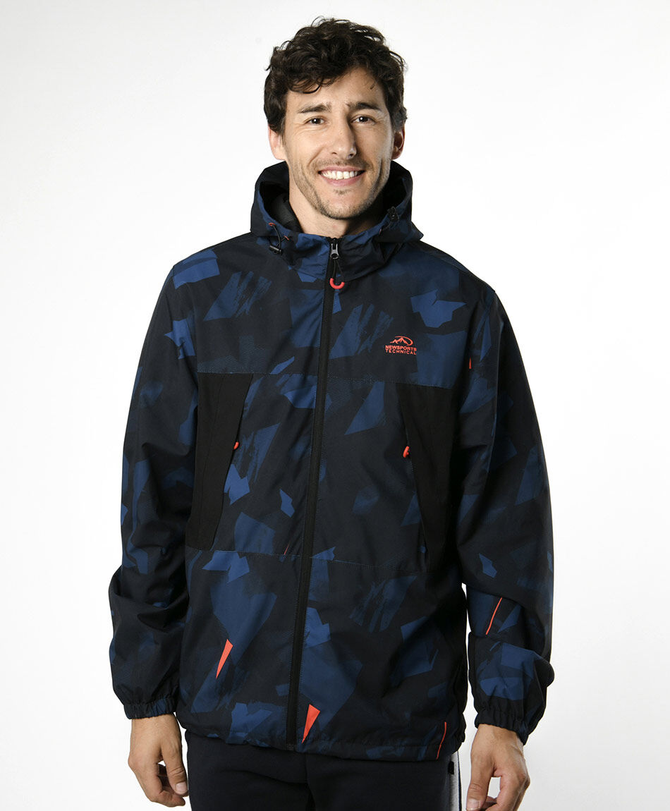 Cortaviento deportivo hombre camuflaje