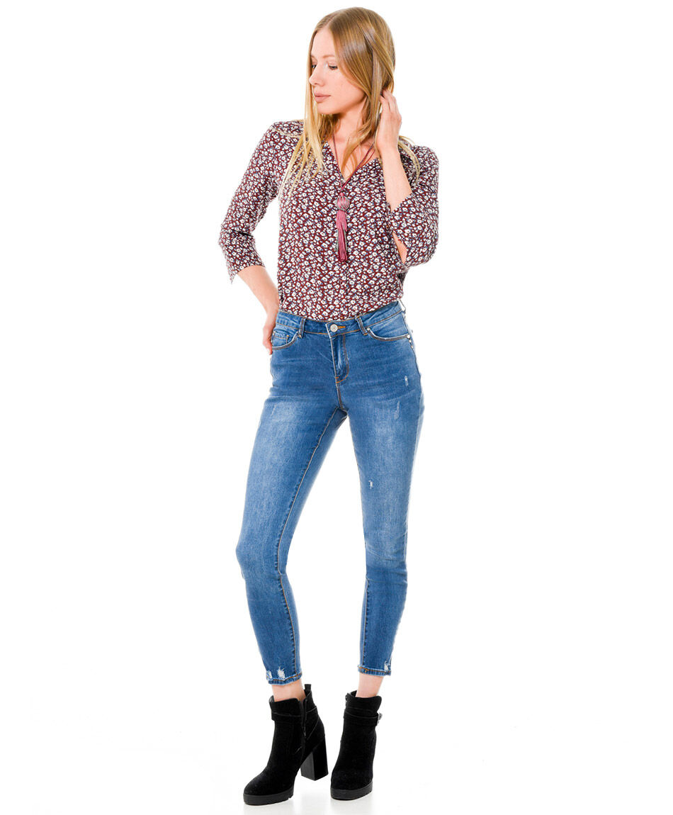 Jeans rivets bolsillos