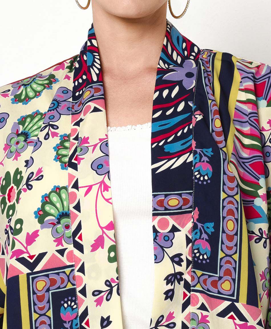 Kimono mujer patchwork