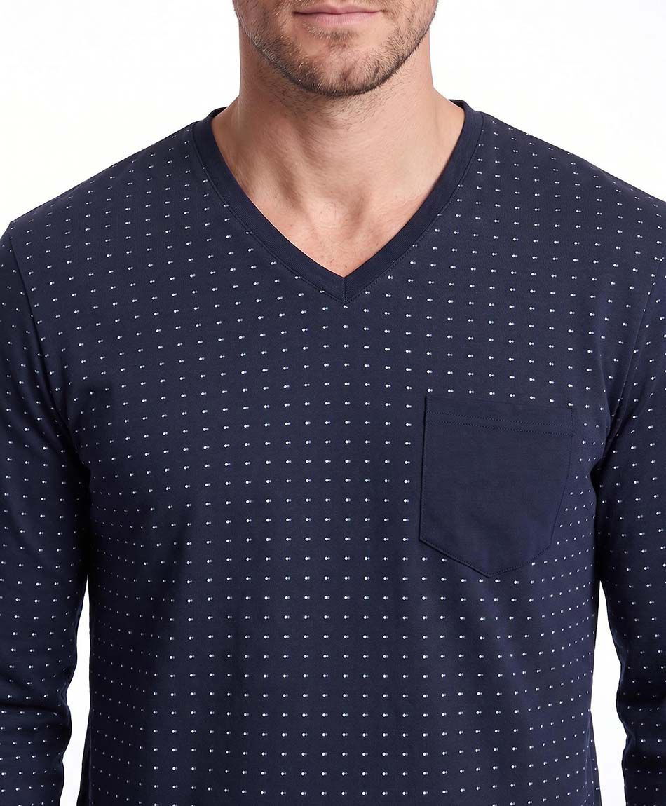 Pijama hombre puntitos