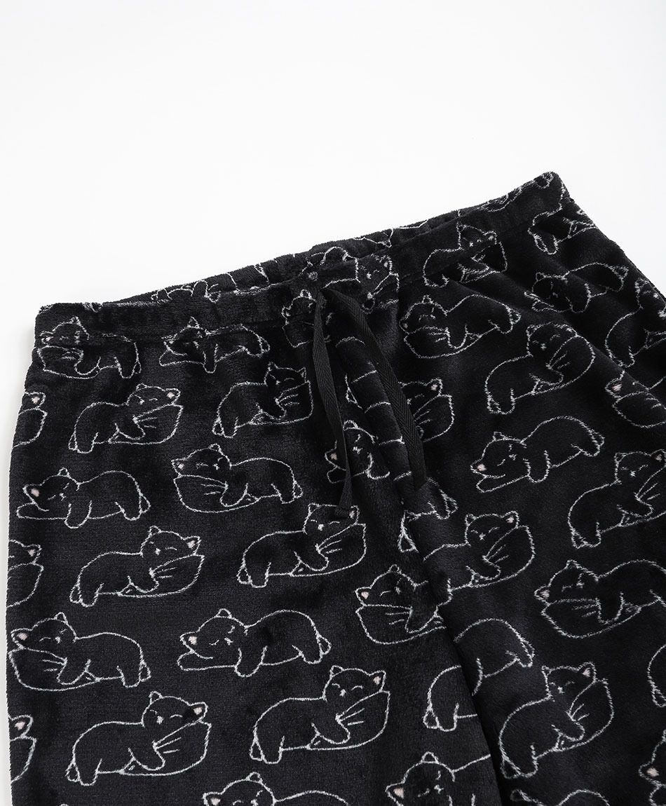 Pijama mujer coral gatitos black