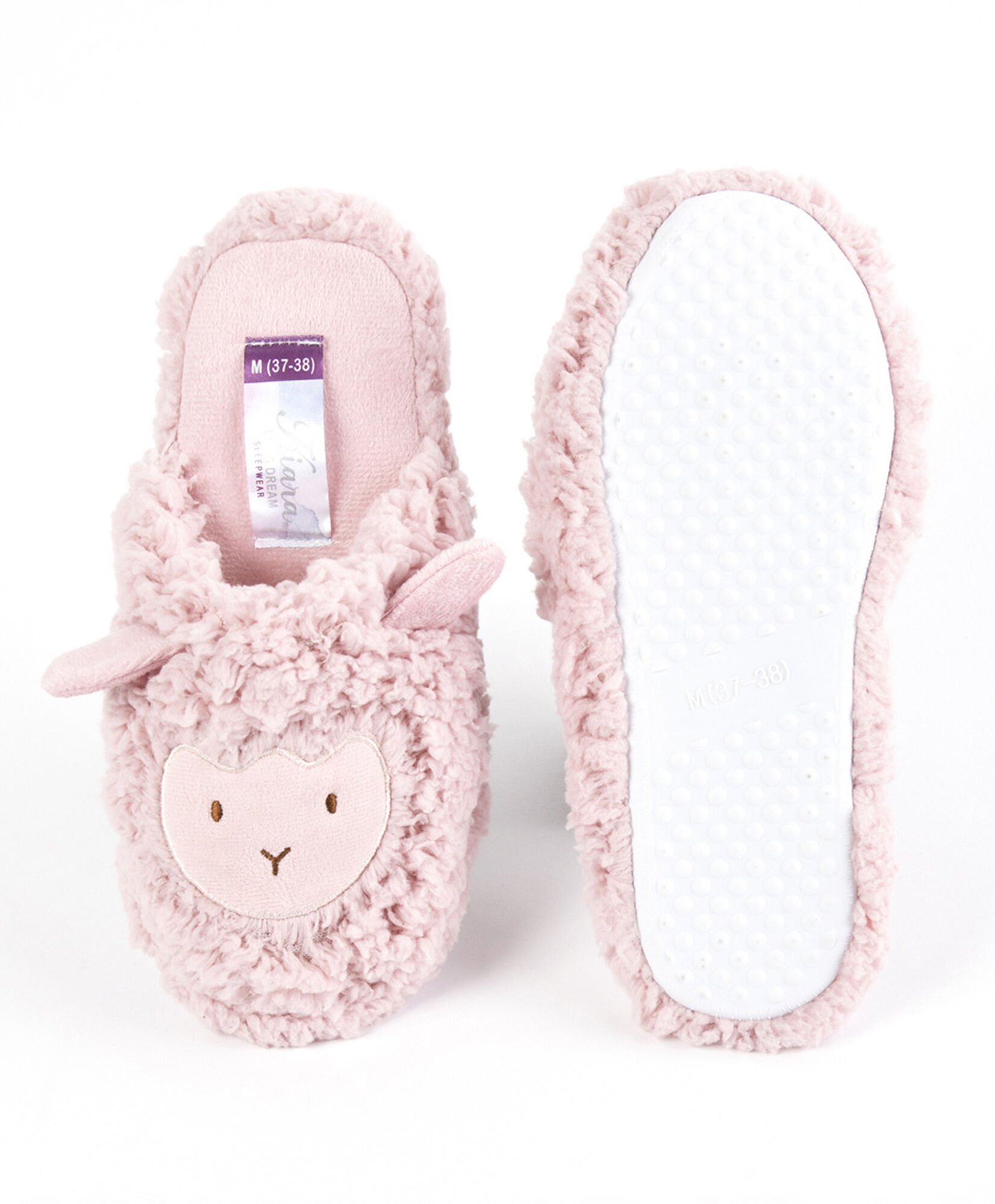 Pantufla mujer corderito rosado Pantufla mujer corderito rosado