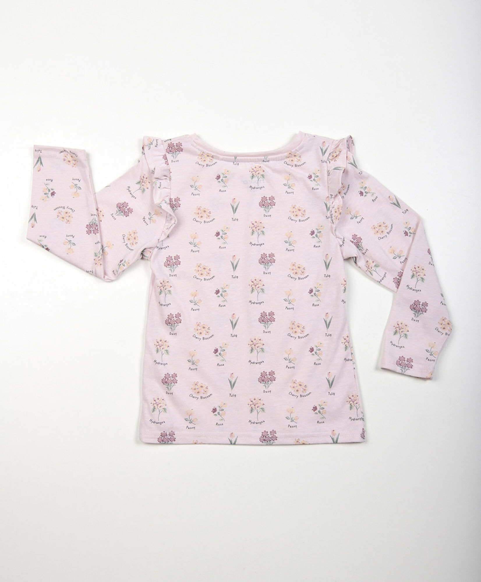 Polera bebé flores vuelos Polera bebé flores vuelos