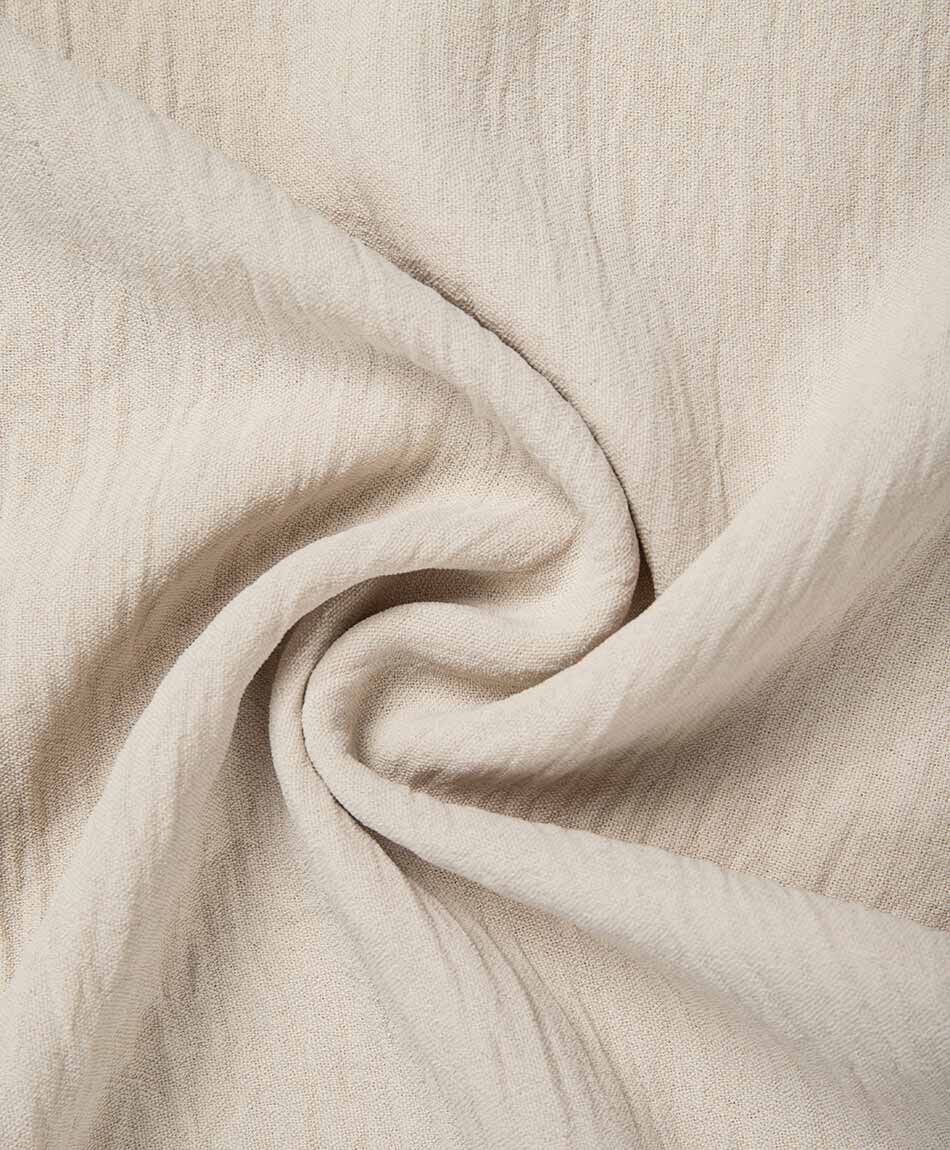 Blusa mujer top pabilo borlas beige