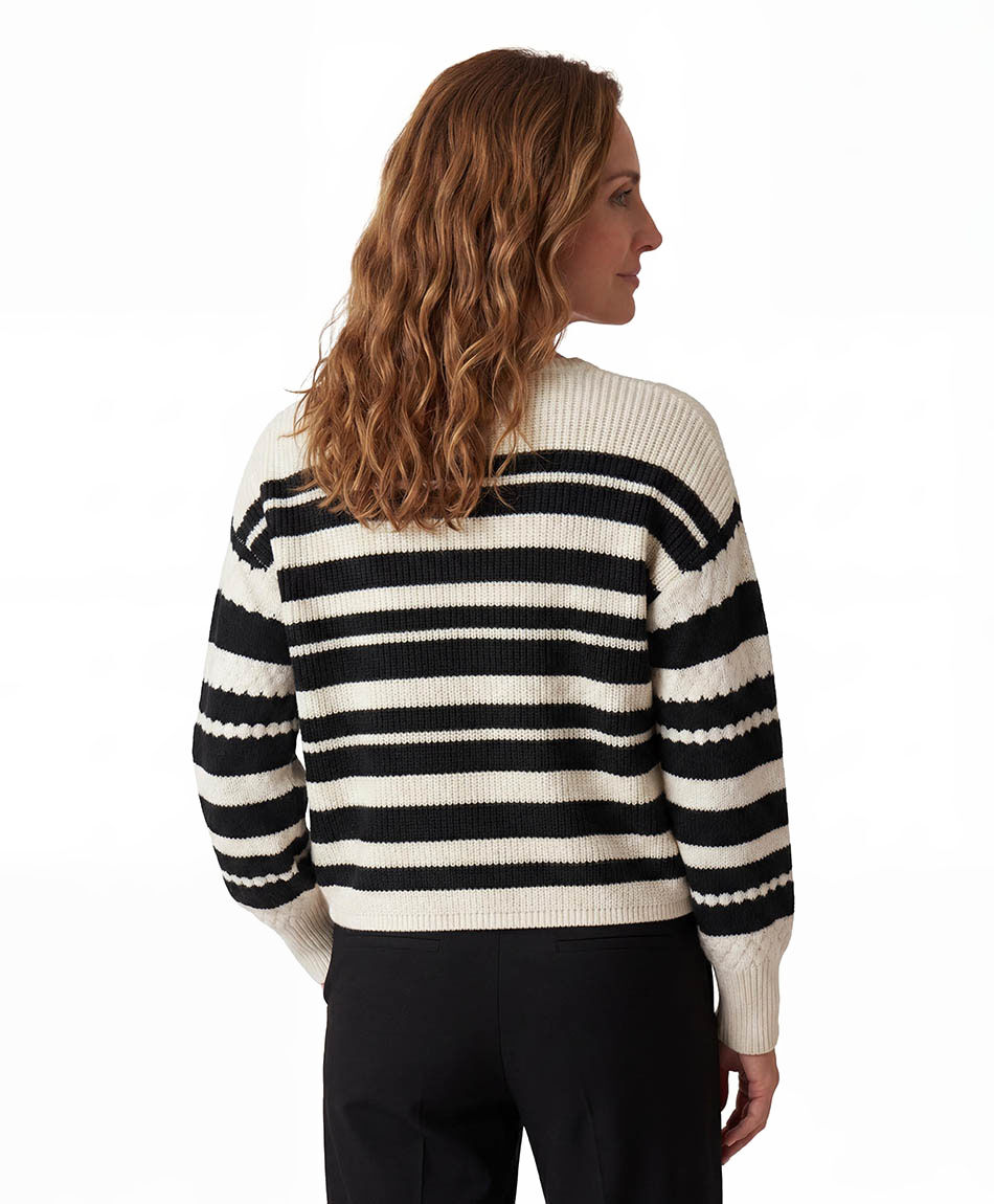 Sweater mujer black and white