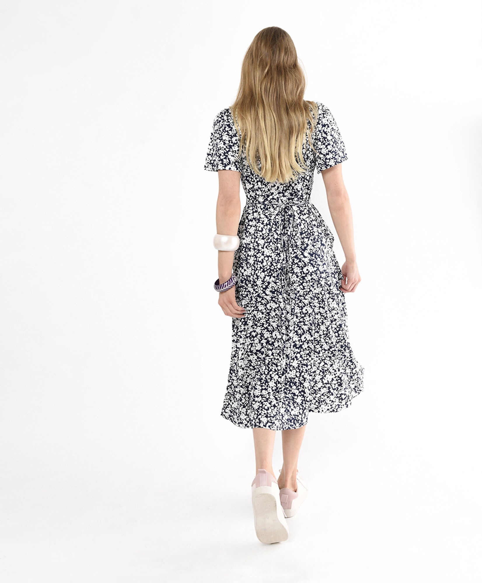 Vestido largo mujer floral lazo Vestido largo mujer floral lazo