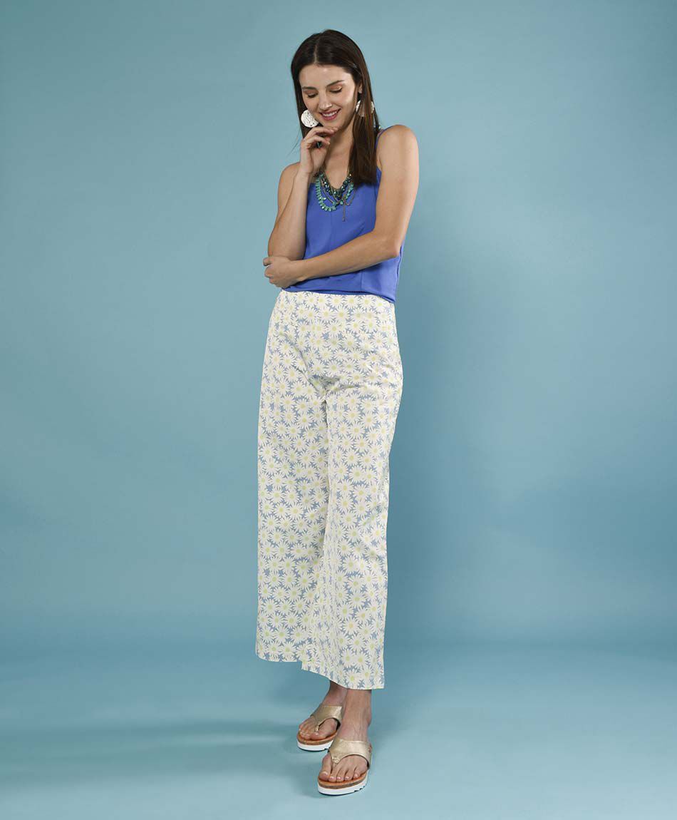 Pantal&oacute;n tiro alto wide