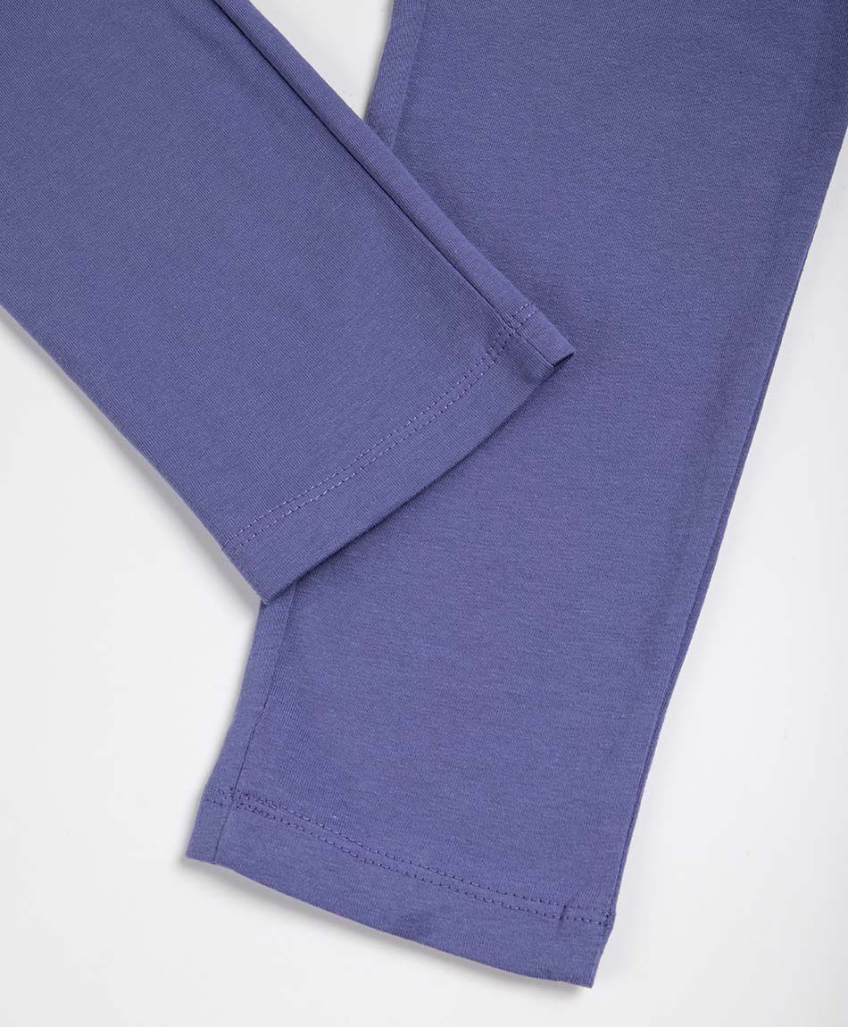 Leggins ni&ntilde;a b&aacute;sica morada