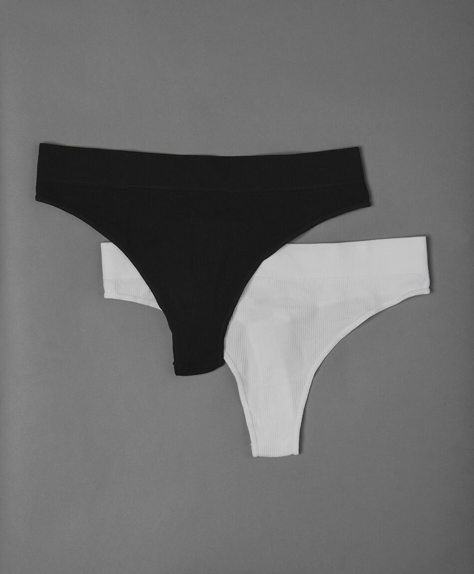 Pack 2 colaless mujer acanalados